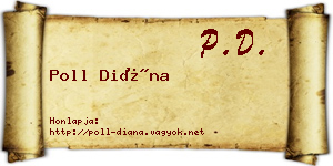 Poll Diána névjegykártya